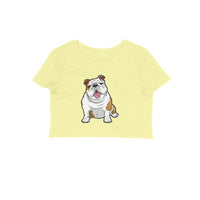 Stepevoli Clothing - Crop Top (Women) - Wringkly Sprinkly Bulldog (12 Colours)