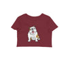 Stepevoli Clothing - Crop Top (Women) - Wringkly Sprinkly Bulldog (12 Colours)
