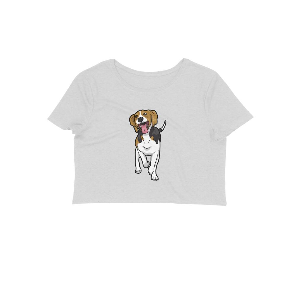Stepevoli Clothing - Crop Top (Women) - Fun Loving Beagle (12 Colours)