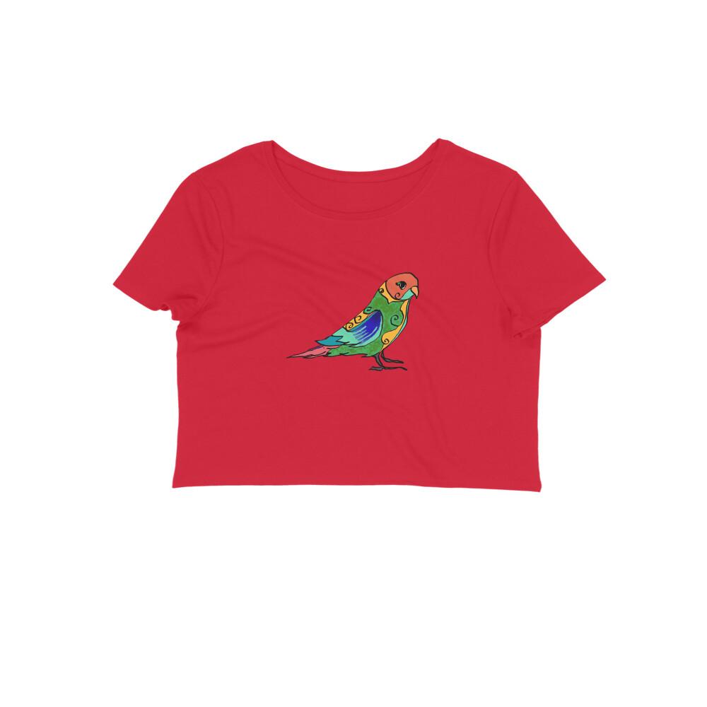 Stepevoli Clothing - Crop Top (Women) - Pretty Jandaya Parakeet (12 Colours)