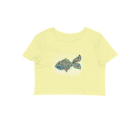 Stepevoli Clothing - Crop Top (Women) - Little Tamasaba Goldfish (12 Colours)