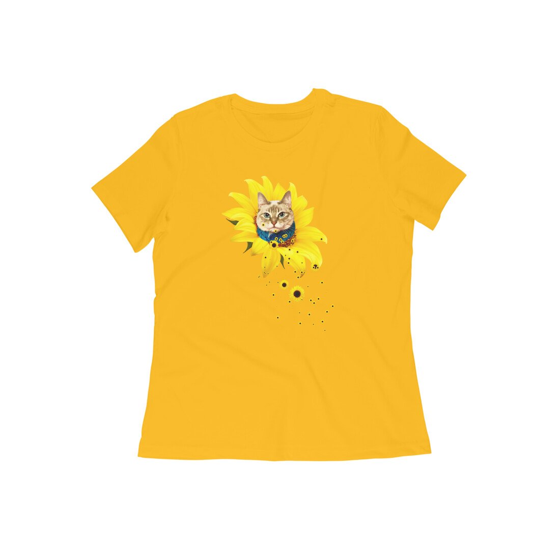 Stepevoli Clothing - Round Neck T-Shirt (Women) - A Meowment Of Sunshine (16 Colours)