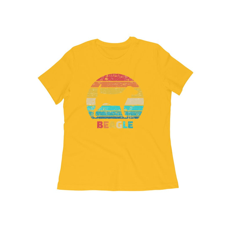 Stepevoli Clothing - Round Neck T-Shirt (Women) - Beagle Sunset (15 Colours)