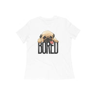 Stepevoli Clothing - Round Neck T-Shirt (Women) - Bored Pug Baby (15 Colours)