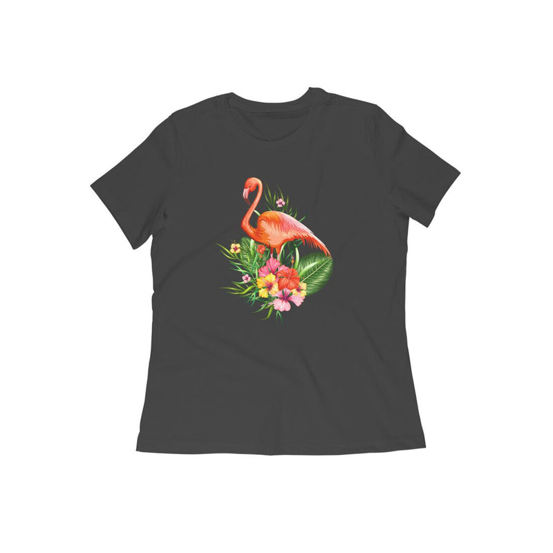 Stepevoli Clothing - Round Neck T-Shirt (Women) - Fashionable Flamingo (12 Colours)