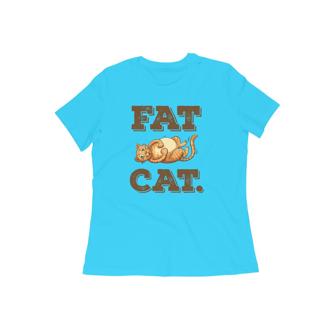 Stepevoli Clothing - Round Neck T-Shirt (Women) - Fat Cat (12 Colours)