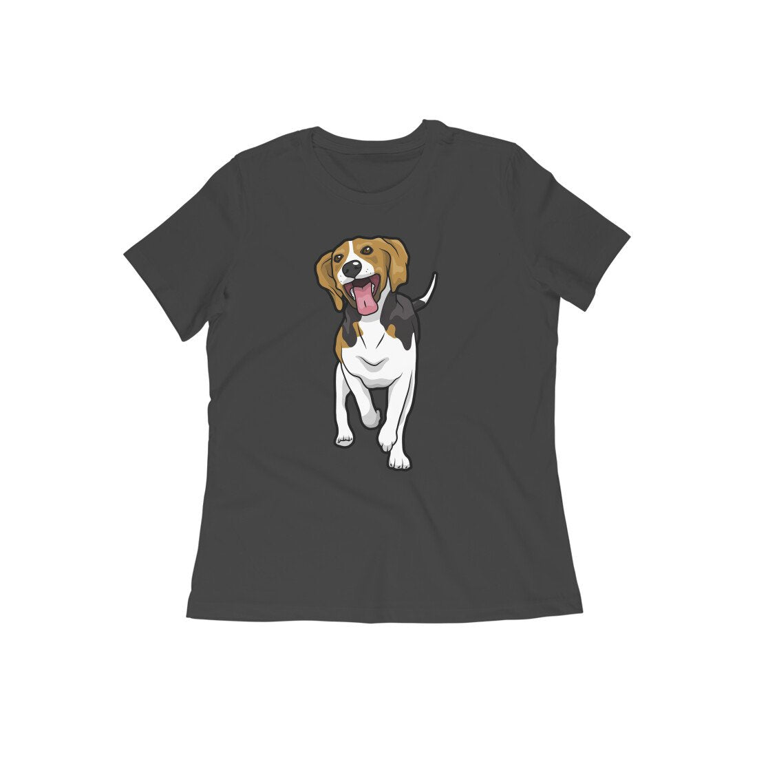 Stepevoli Clothing - Round Neck T-Shirt (Women) - Fun Loving Beagle (16 Colours)