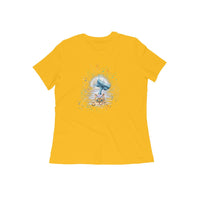 Stepevoli Clothing - Round Neck T-Shirt (Women) - Little Meowmaid Cat (16 Colours)