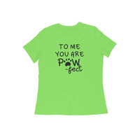 Stepevoli Clothing - Round Neck T-Shirt (Women) - Pawfect Partner (10 Colours)