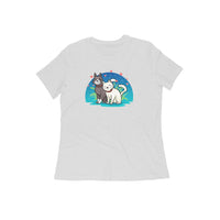 Stepevoli Clothing - Round Neck T-Shirt (Women) - Pawsitively Adorable Cats (16 Colours)