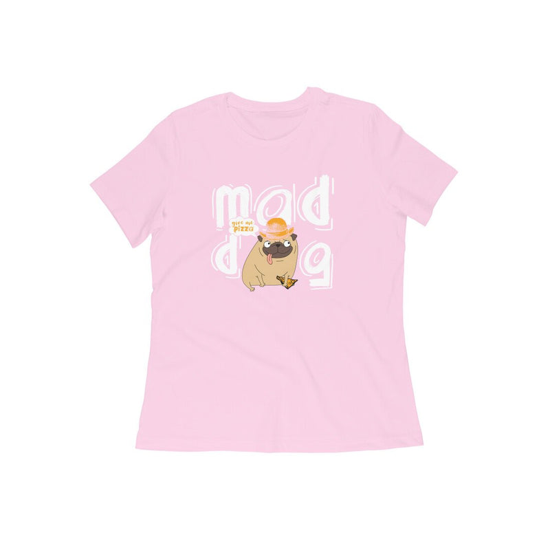 Stepevoli Clothing - Round Neck T-Shirt (Women) - Pizza Pug (15 Colours)