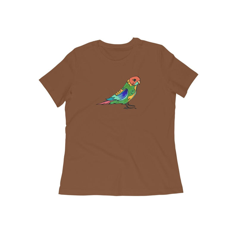 Stepevoli Clothing - Round Neck T-Shirt (Women) - Pretty Jandaya Parakeet (16 Colours)