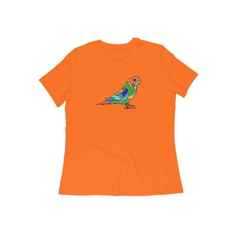 Stepevoli Clothing - Round Neck T-Shirt (Women) - Pretty Jandaya Parakeet (16 Colours)