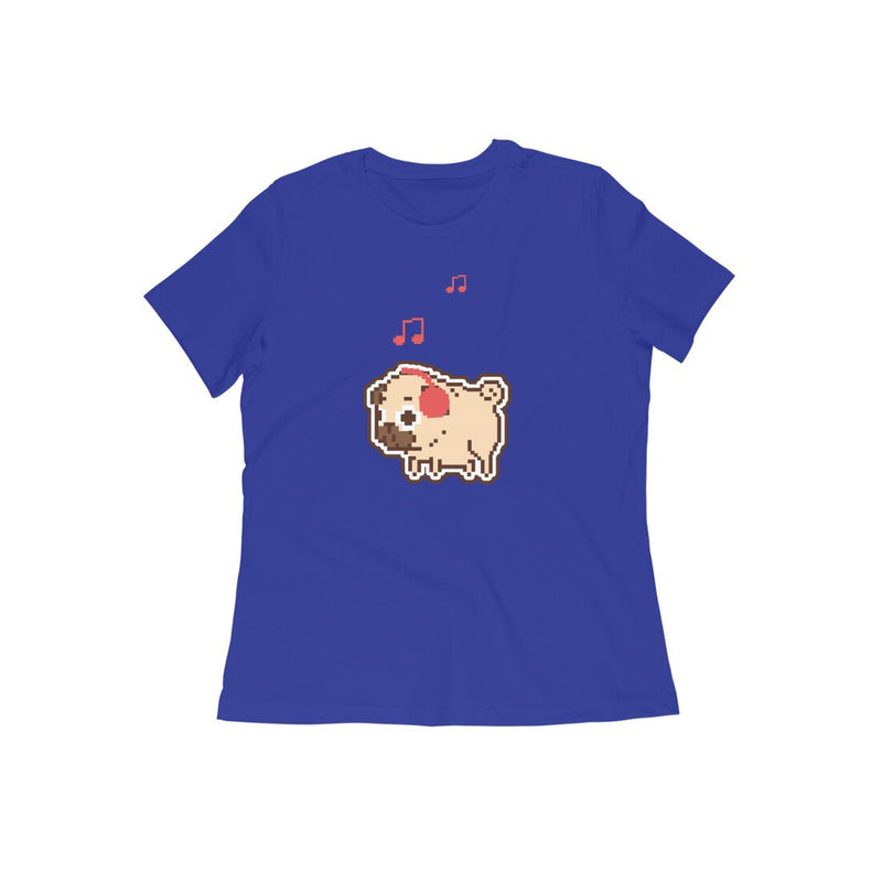 Stepevoli Clothing - Round Neck T-Shirt (Women) - Puggy Baby (15 Colours)