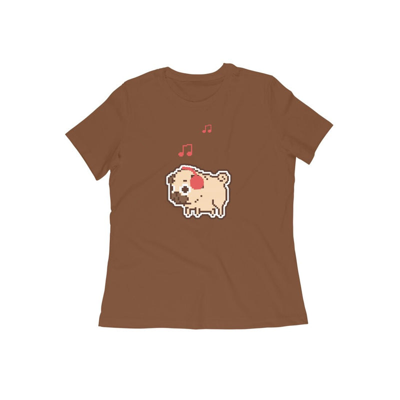 Stepevoli Clothing - Round Neck T-Shirt (Women) - Puggy Baby (15 Colours)