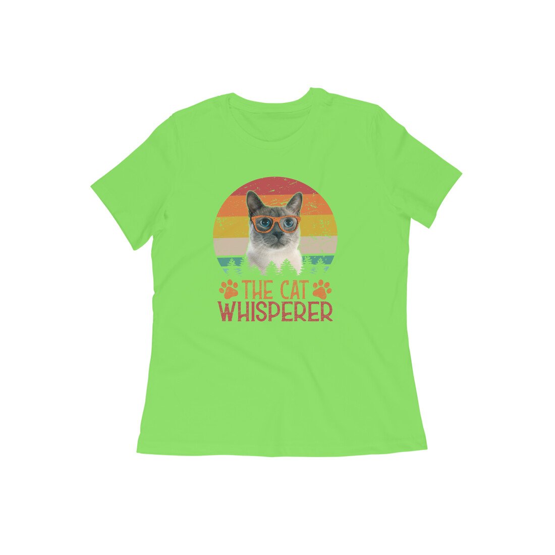 Stepevoli Clothing - Round Neck T-Shirt (Women) - The Cat Whisperer (12 Colours)