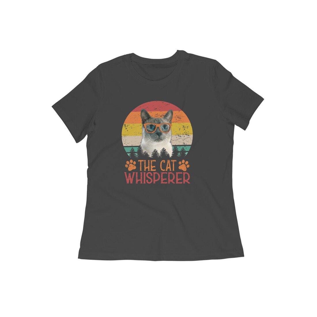 Stepevoli Clothing - Round Neck T-Shirt (Women) - The Cat Whisperer (12 Colours)