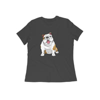 Stepevoli Clothing - Round Neck T-Shirt (Women) - Wringkly Sprinkly Bulldog (16 Colours)