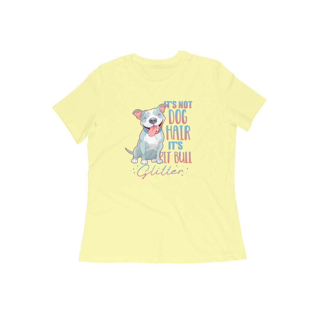 Stepevoli Clothing - Round Neck T-Shirt (Women) - Pitbull Glitter (13 Colours)