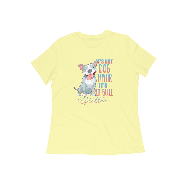 Stepevoli Clothing - Round Neck T-Shirt (Women) - Pitbull Glitter (13 Colours)