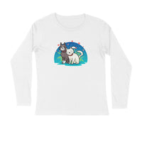 Stepevoli Clothing - Full Sleeves Round Neck (Men) - Pawsitively Adorable Cats (7 Colours)