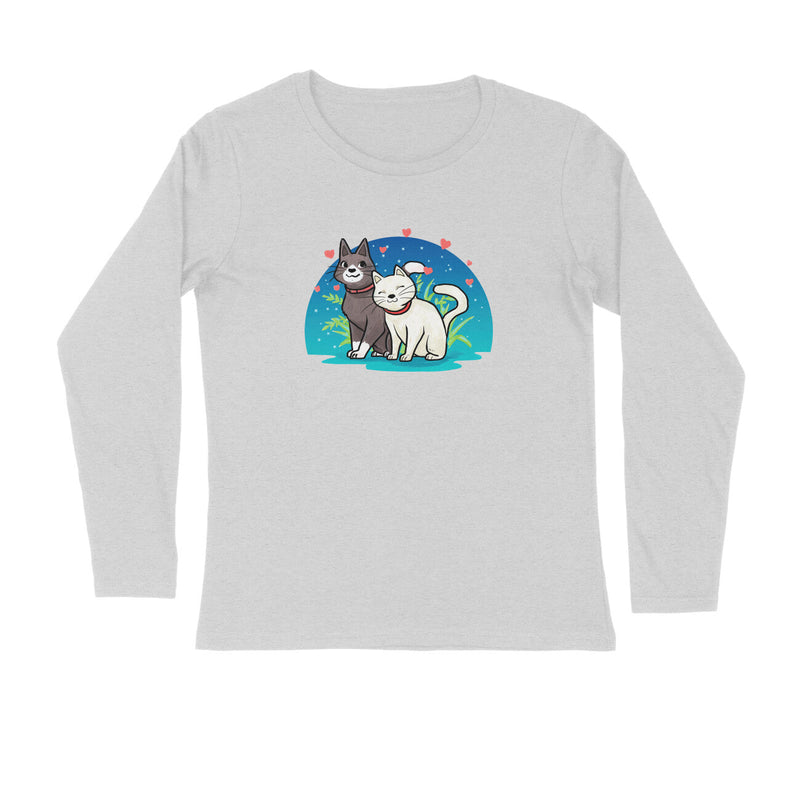 Stepevoli Clothing - Full Sleeves Round Neck (Men) - Pawsitively Adorable Cats (7 Colours)