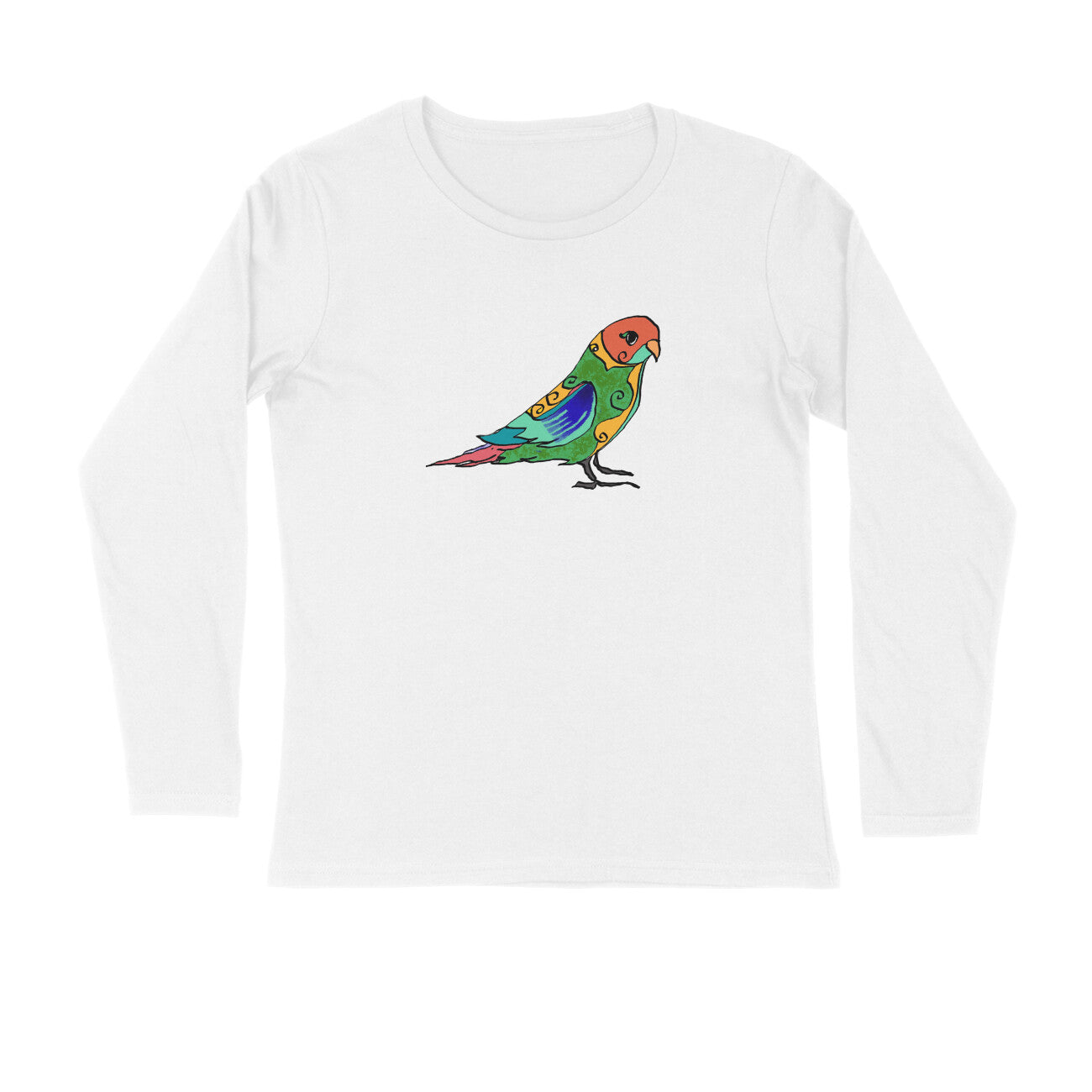 Stepevoli Clothing - Full Sleeves Round Neck (Men) - Pretty Jandaya Parakeet (7 Colours)