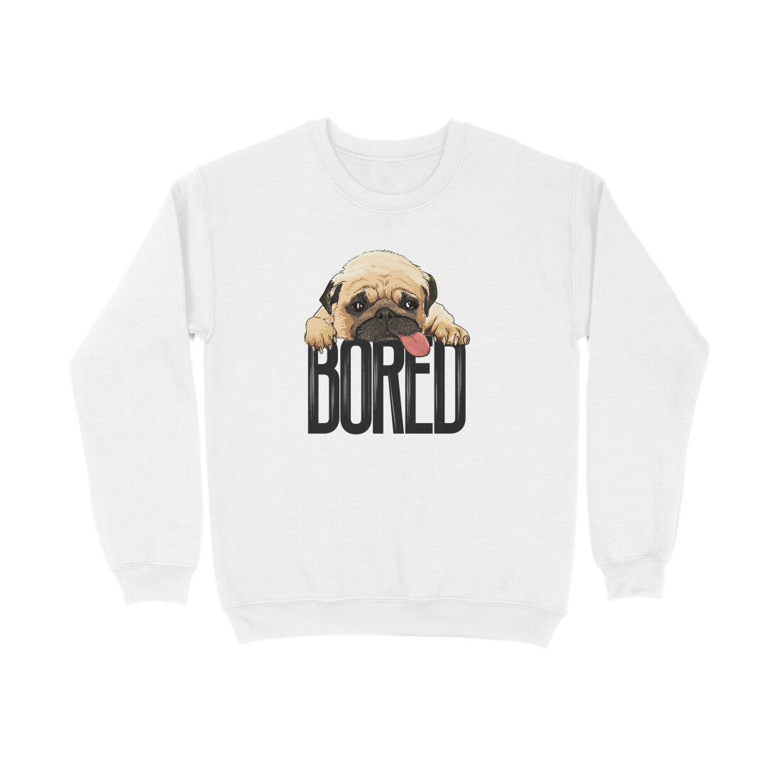 Stepevoli Clothing - Sweatshirt (Unisex) - Bored Pug Baby (7 Colours)