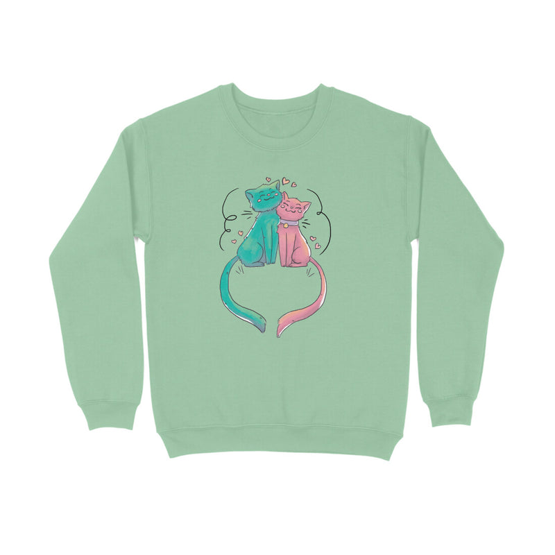 Stepevoli Clothing - Sweatshirt (Unisex) - Cats In Love (7 Colours)