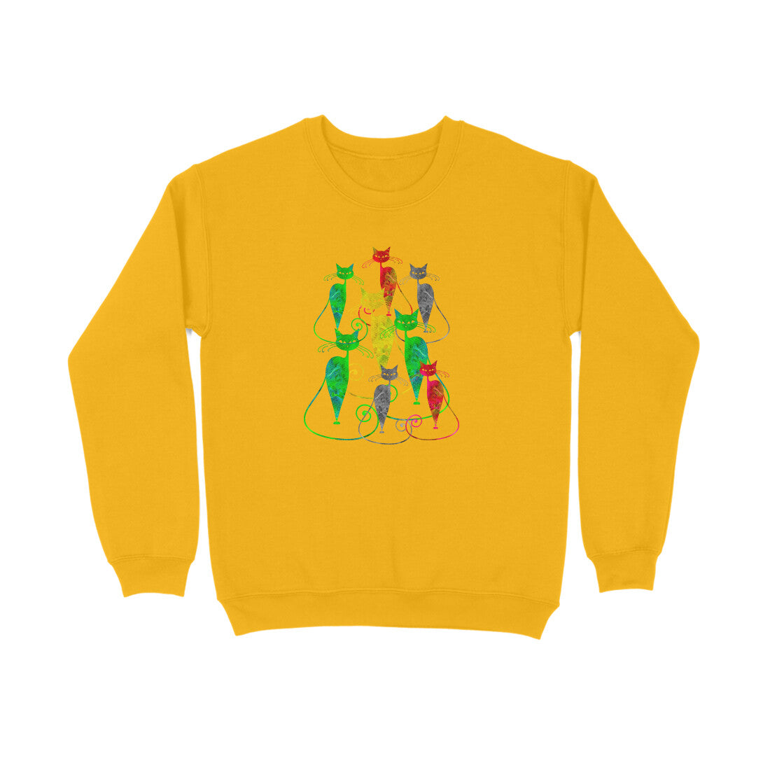 Stepevoli Clothing - Sweatshirt (Unisex) - Sassy Kitties (7 Colours)