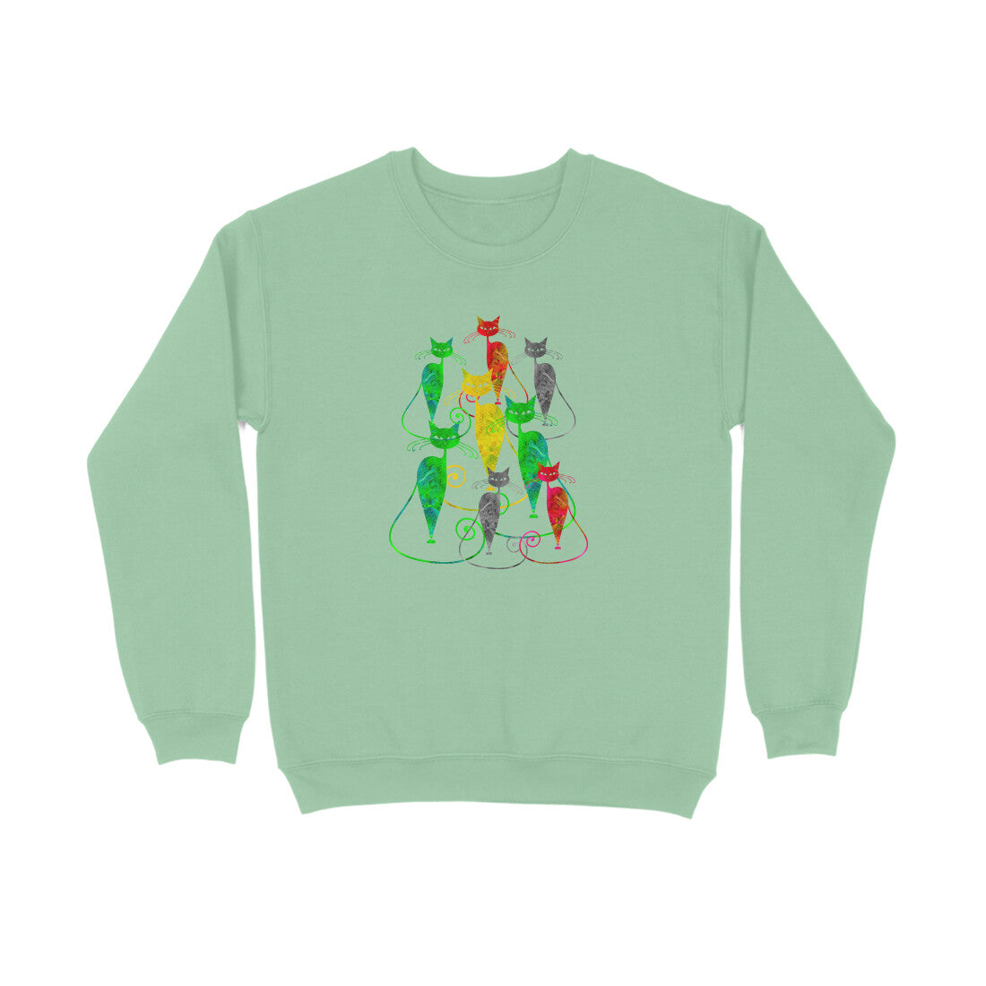 Stepevoli Clothing - Sweatshirt (Unisex) - Sassy Kitties (7 Colours)