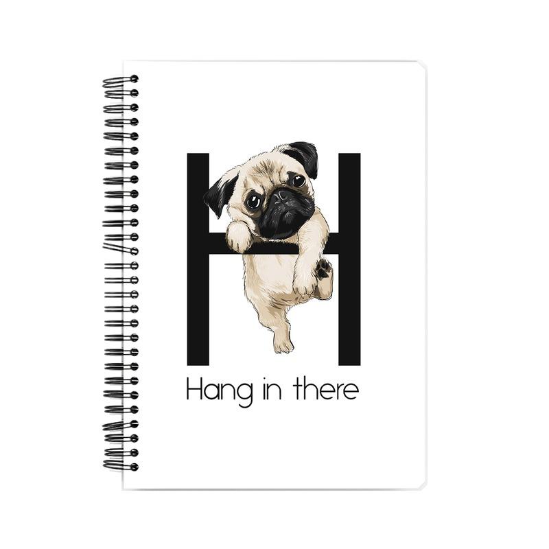 Stepevoli Notebooks - Hang In There Pug Notebook