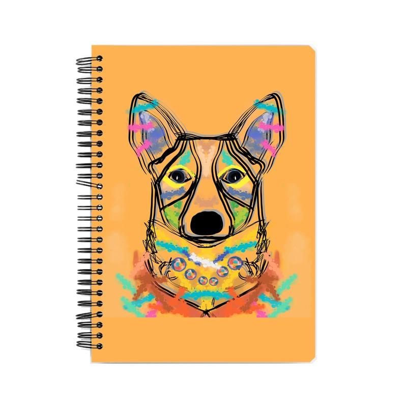 Stepevoli Notebooks - Happy Corgi Notebook - Yellow