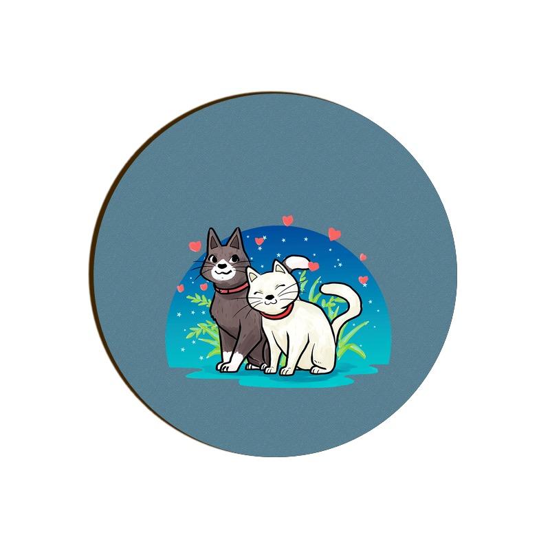 Stepevoli Coasters - Pawsitively Adorable Cats Round Coaster