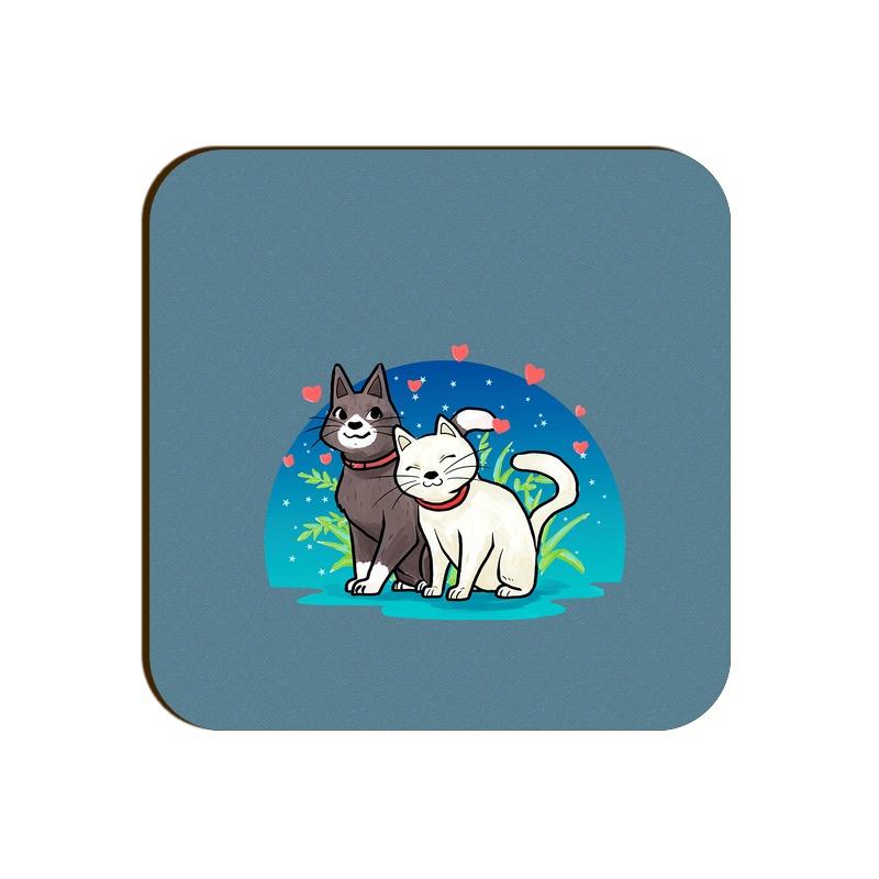 Stepevoli Coasters - Pawsitively Adorable Cats Square Coaster