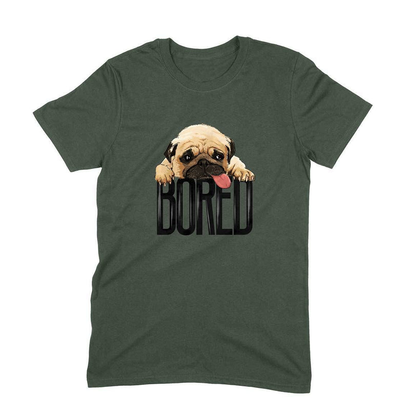 Stepevoli Clothing - Round Neck T-Shirt (Men) - Bored Pug Baby (10 Colours)