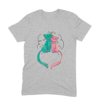 Stepevoli Clothing - Round Neck T-Shirt (Men) - Cats In Love (11 Colours)