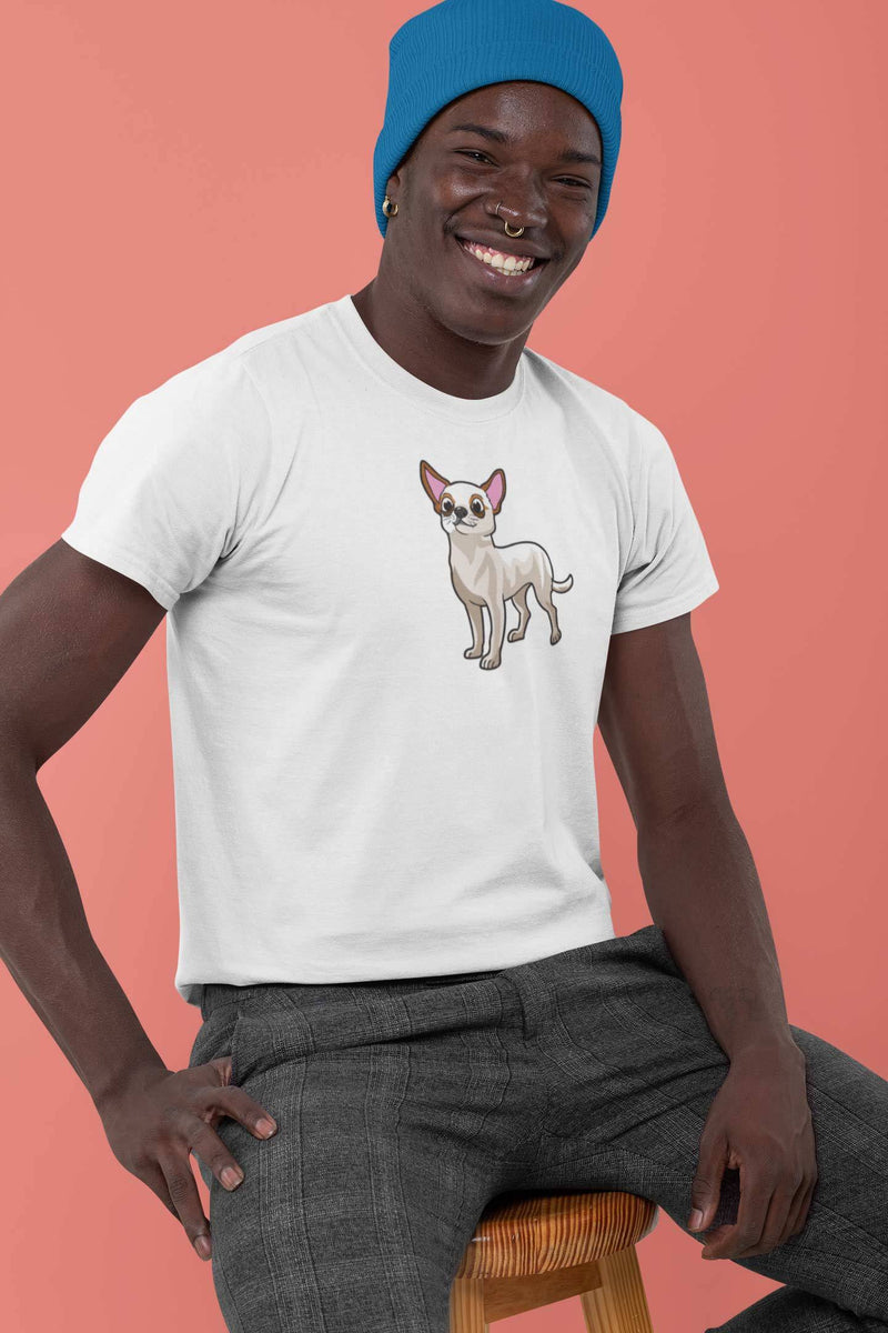 Stepevoli Clothing - Round Neck T-Shirt (Men) - Chatty Chihuahua (11 Colours)