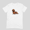 Stepevoli Clothing - Round Neck T-Shirt (Men) - Dash Dash Dachshund (11 Colours)