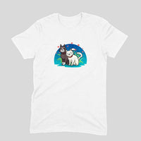 Stepevoli Clothing - Round Neck T-Shirt (Men) - Pawsitively Adorable Cats (11 Colours)