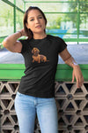 Stepevoli Clothing - Round Neck T-Shirt (Women) - Dash Dash Dachshund (16 Colours)