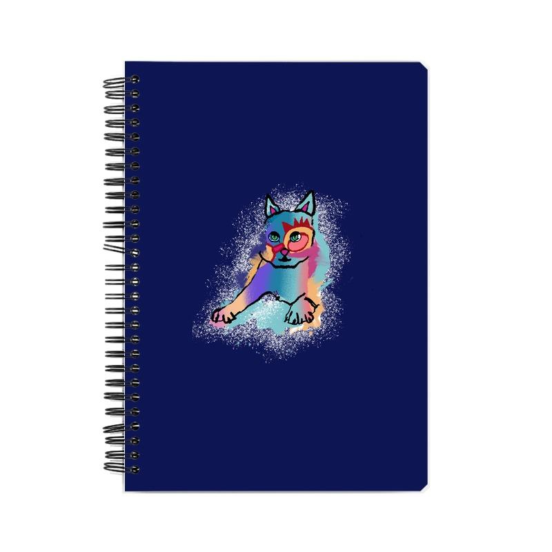 Stepevoli Notebooks - Russian Blue Sparkle Cat Notebook