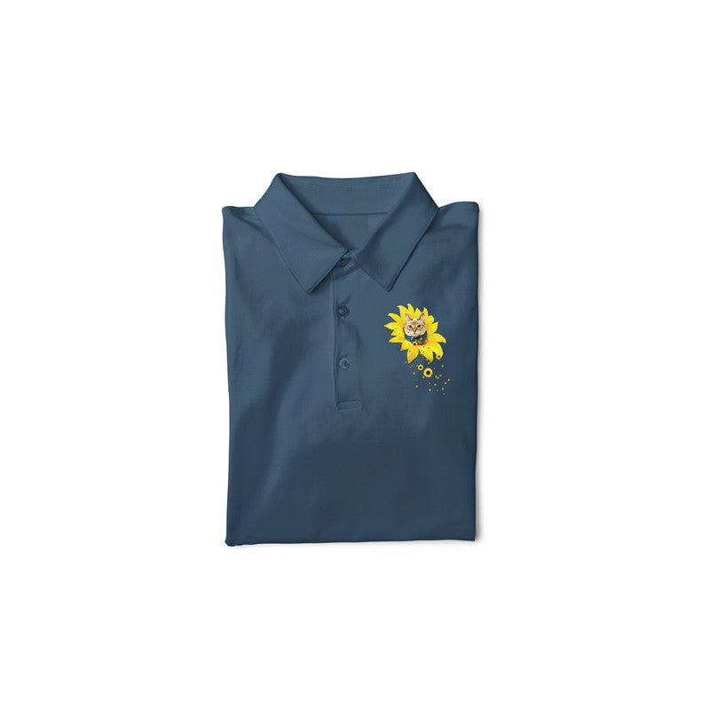 Stepevoli Clothing - Polo Neck T-Shirt (Men) - A Meowment Of Sunshine (10 Colours)