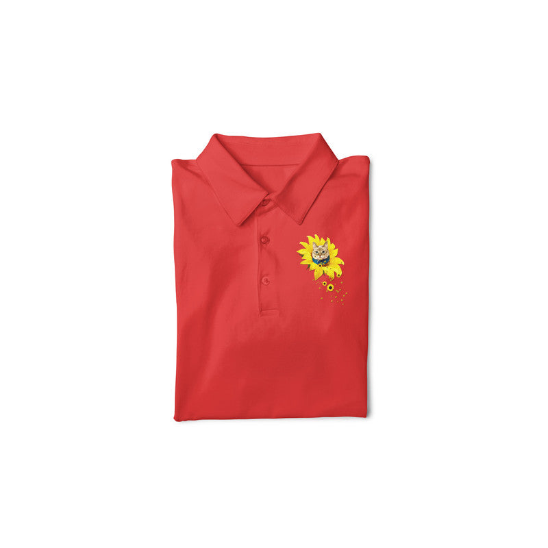 Stepevoli Clothing - Polo Neck T-Shirt (Men) - A Meowment Of Sunshine (10 Colours)
