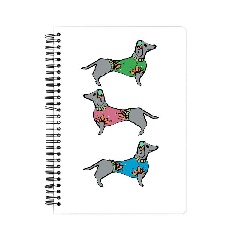 Stepevoli Notebooks - Three Dachshunds Notebook